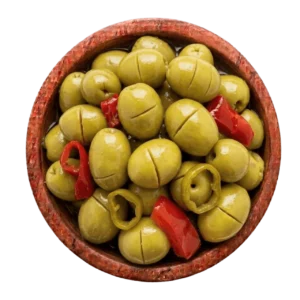 Olives Vertes Au Piment Fort