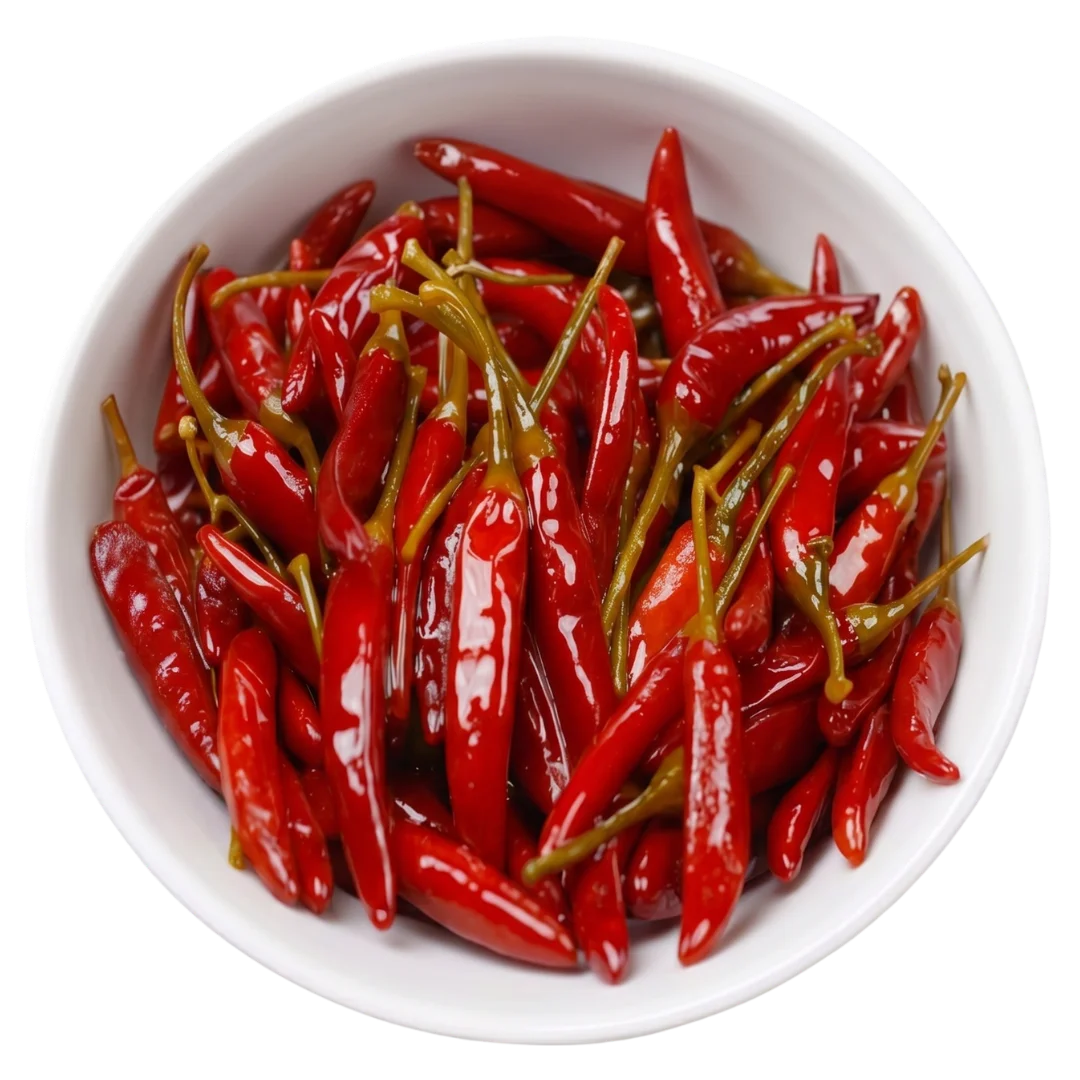 Piments Rouges Forts Marinés