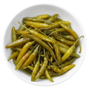 Marinated Hot Green Chili Peppers