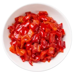 Sliced Red Bell Peppers